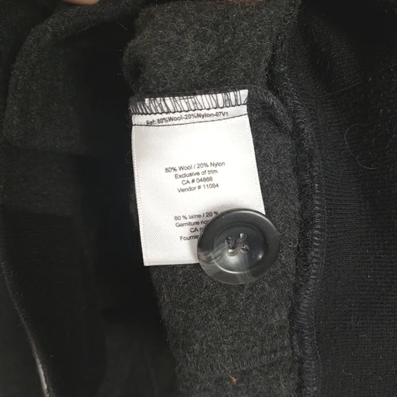 MEC Boiled Wool Hoodie Sweater Jacket Dark Grey Size Small - Picture 7 of 7